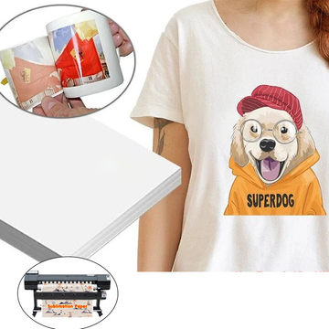 Fcolor A4 papier de transfert de chaleur par Sublimation pour gobelets tasses assiettes souris t-shirts et céramique pour papier numérique par sublimation